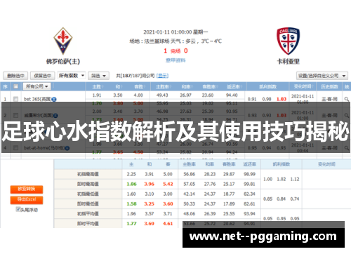 足球心水指数解析及其使用技巧揭秘 足球心水指数解析及其使用技巧揭秘